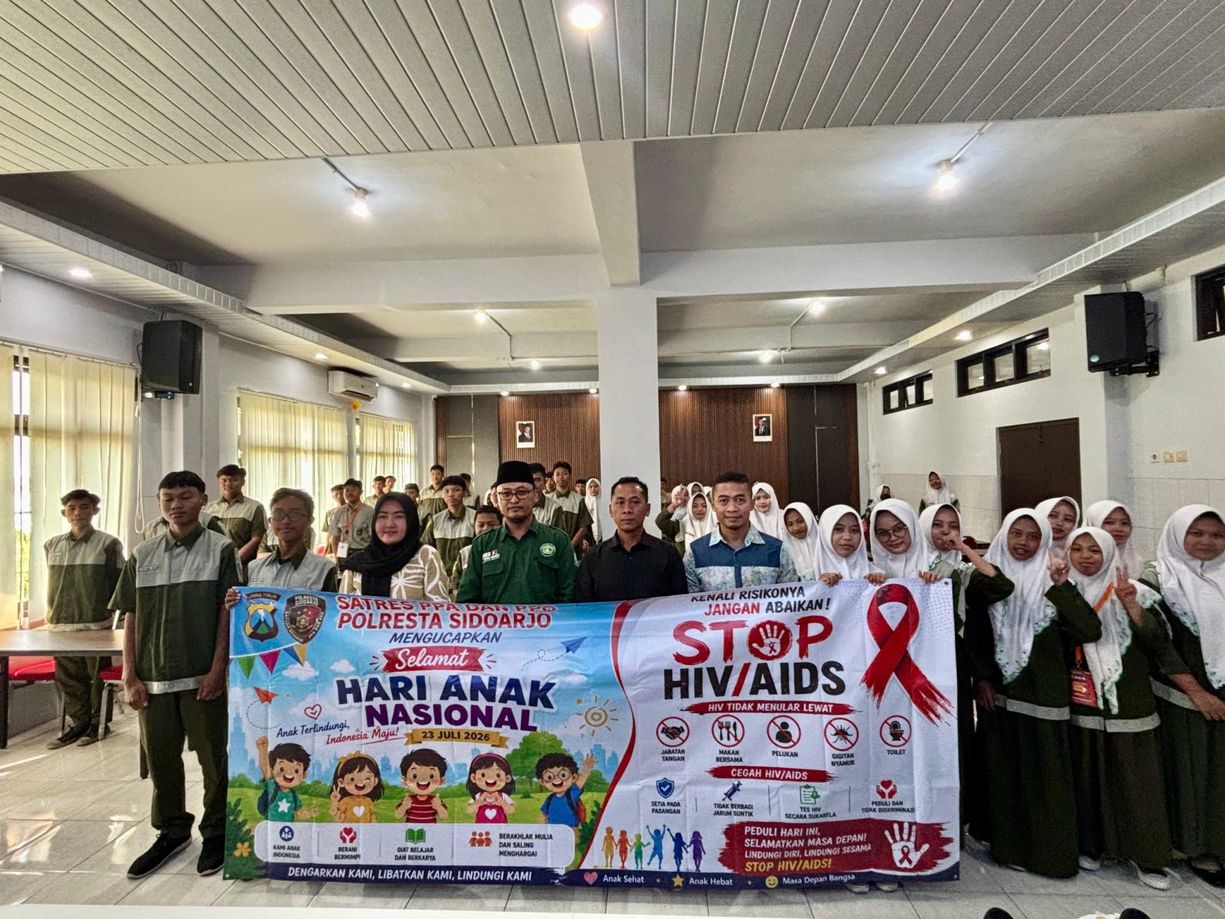 Polresta Sidoarjo Galakkan Edukasi HIVAIDS di Kalangan Pelajar