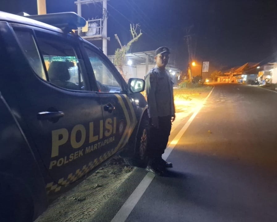 Polsek Martapura Intensifkan Patroli Malam, Tiga Titik Rawan Jadi Sasaran