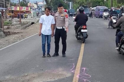 Tragedi di Jalan Raya Sundawenang Satu Meninggal, Satu Selamat Usai Terlindas Truk Saat Menyalip