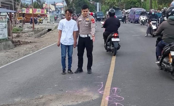Tragedi di Jalan Raya Sundawenang Satu Meninggal, Satu Selamat Usai Terlindas Truk Saat Menyalip